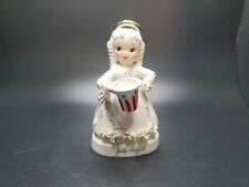 Vtg NAPCO JULY BIRTHDAY GIRL ANGEL FIGURINE A1367 SPAGHETTI TRIM & HAT AS IS picture