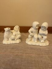 Vintage Snowbabies Dept 56 This Will Cheer You Up &You're My Lucky Star Lot of 2 picture