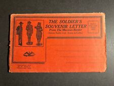 Mint 1916 USA Soldiers Souvenir Letter The Mexican Border Color Comic picture