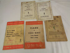 Vintage JI Case - Operator Manuals- Disk Harrow, HI-Lift Mower, Header Lift, +++ picture