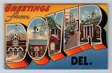 Dover DE-Delaware, General LARGE Letter Greetings, Antique, Vintage Postcard picture