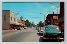 Crossville TN-Tennessee Drugstore, Main Street, Shops, Antique, Vintage Postcard picture