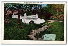 1944 Bridge Scene, Putnam Park Eau Claire Wisconsin WI Vintage Posted Postcard picture