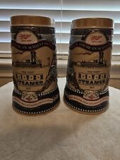 Vintsge Miller High Life Beer Stein Great American Achievements Set Of 2 picture