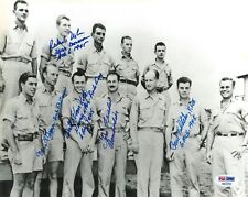 ENOLA GAY CREW B-9 MULTI SIGNED 8X10 PHOTO PSA DNA AB12733 (D) X5 WWII picture