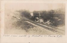 RPPC OK Weleetka Oklahoma-Frisco R.R. Tracks-Train-Vintage Antique 1906 C6 picture