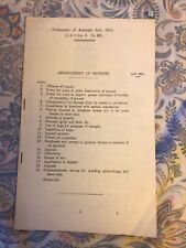Antique Act of Parliament Bill RARE , protection Of Animals Act , 1911 picture