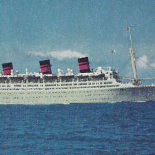 Vintage Postcard Furness Luxury Liner Queen of Bermuda Ship Open Water-B92 picture