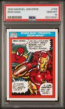 1990 Impel Marvel Universe #159 PSA 10 Spider-Man Presents: Iron Man new holder picture