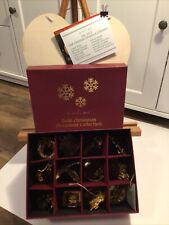2012 Danbury Mint Christmas Ornament Set Of 12 In Collectible Box  picture
