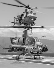 UH-1Y Venom & AH-1Z Viper Helicopter 2022 Photo HMAS Canberra (L02) 8X10 Photo picture