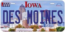 Des Moines Iowa Novelty Car License Plate picture