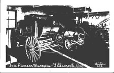 OREGON Free Pioneer Museum TILLAMOOK Stage Coach Old Cars RPPC Christian 202 picture