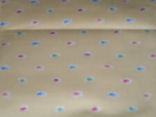 Vtg Bloomcraft Paint Drip on Yellow Soft Polish Drapery Sew Fabric 58x52 PB13 picture