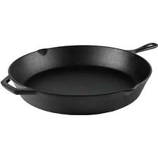 Pre Seasoned 15 Inch Cast Iron Skillet with Handle and Lip picture