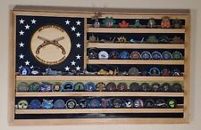 US ARMY MILITARY POLICE CHALLENGE COIN DISPLAY FLAG SOLID HARDWOOD FLG-3 picture
