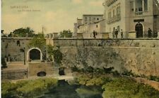 Italy Siracusa - La Fontana Aretusa 1907 cover to Chicago IL USA on postcard picture