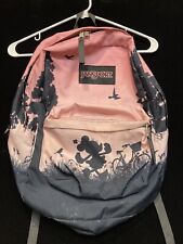 jansport backpack Disney Minie Mouse Shadow Forest Bird Bicycle Pine Trees picture