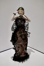 Glamorous Antique German Half Doll Arms Away Sophisticated Beaded Gown  #12762 picture