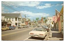 Vintage Main Street Wolfeboro New Hampshire NH Postcard Unposted Chrome picture