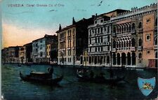 Venezia Canal Grande Ca D’ Oro Antique Postcard DB PM Ferrovia Cancel WOB Note picture