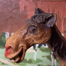 Vintage Laughing Donkey Mule Skinny Ugly Smiling Grinning Horse Figurine picture