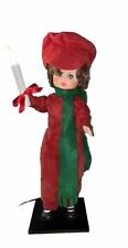 VTG Ultra International Lighted 2ft Christmas Caroler Candle Boy Works Perfect picture