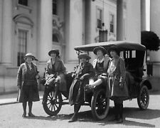 Group of women with automobile, Washington, DVintage Old Photo 8.5 x 11 Reprint picture