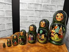 Traditional Matryoshka Russian Nesting Dolls Set of 7 *Signed* picture