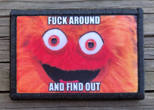 F Around Find Out Morale Patch Hook and Loop Army Custom Tactical Funny 2A Gear picture