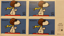 WWI FLYING ACE SNOOPY Sopwith Camel vs Red Baron US STAMPS Charlie Brown Peanuts picture