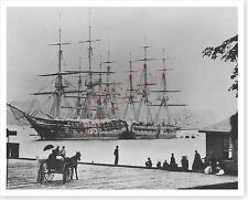 US Navy 1868 Photo USS Macedonian, USS Dale USS Savannah Anchored At West Point picture