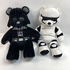 Build-A-Bear Star Wars Teddy Bear Set of 2 Plush Darth Vader + Storm Trooper picture