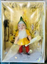 3D Box Greeting Handmade w/Vintage Garden Gnome & Watering Can picture