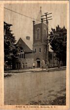 Vintage Postcard First Methodist Episcopal Church Wellsville NY New York   D-327 picture