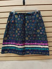 NEW XL HOMEMADE TURQUOISE STAR DESIGN NATIVE AMERICAN INDIAN RIBBON DANCE SKIRT picture
