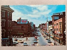 Postcard Bangor ME - c1970s Main Street Businesses Downtown picture