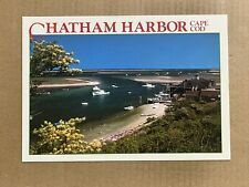 Postcard Chatham Harbor Cape Cod MA Massachusetts Boats Vintage PC picture