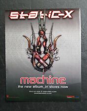 Static-X Machine Album Promo Print Advertisement Vintage 2001 picture