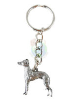 Italian Greyhound Keychain Pewter picture