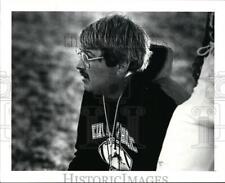 1990 Press Photo Bill Groomes, Elyria Catholic High School Football Coach picture