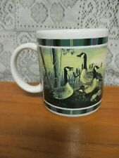 Vintage - Candian Geese - Plaid Design - Coffee Mug picture