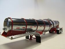 DCP FIRST GEAR 1/64 SCALE POLAR DROP CENTER TANKER, CHROME, RED BANDS & FRAME picture