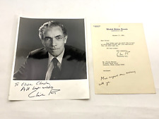 Rhode Island Senator Claiborne Pell 1983 Photo and Official Letter-Signed. (M) picture