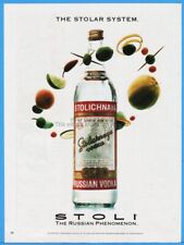 1993 Stolichnaya Stoli Vodka The Stolar System Russian Phenomenon Fruit Art Ad picture
