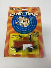 ERTL Warner Bros WB Looney Tunes 1989 Tweety Bird Sylvester Metal Toy Train Car  picture