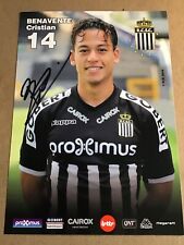 Cristian Benavente, Peru 🇵🇪 RSC Charleroi 2018/19 hand signed picture