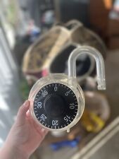 Vintage Clear Padlock Bank picture
