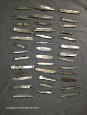 antique Vintage mother of pearl pocket knife lot 39 US Germany Parts And Repair picture