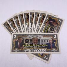 10pcs/lot DONALD TRUMP MADE AMERICA GREAT AGAIN US $2 banknote For Nice Gift picture